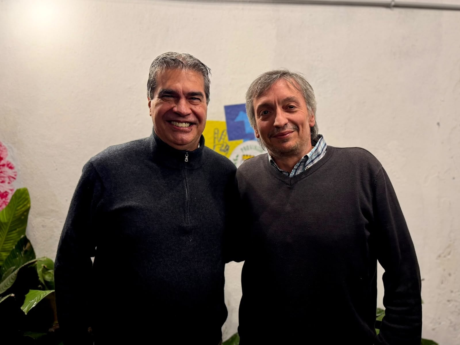 Máximo Kirchner junto a Jorge Capitanich en Chaco