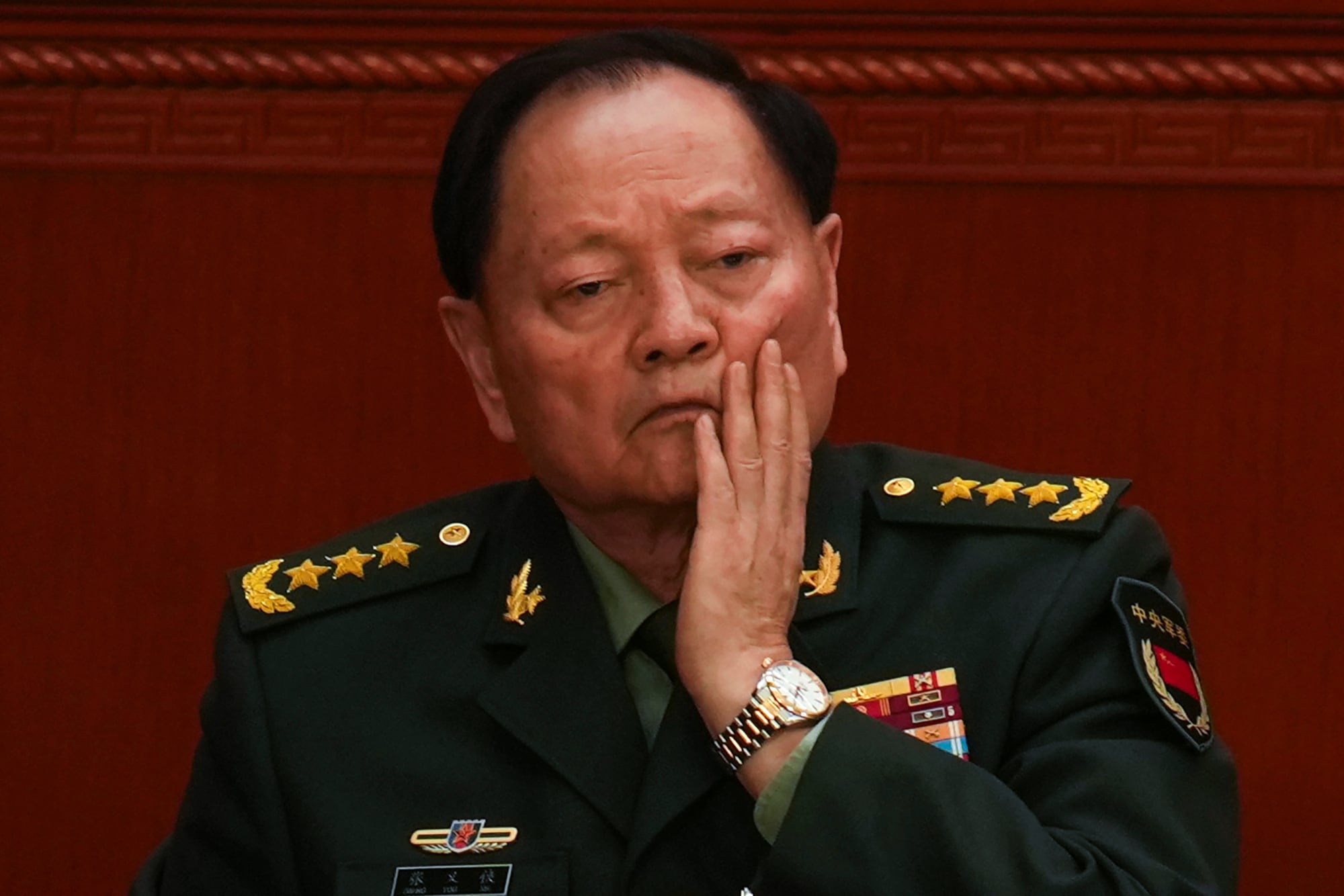 El general Zhang Youxia, vicepresidente de la Comisión Central del Ejército de China, durante la sesión inaugural de la Asamblea Popular Nacional, el 5 de marzo de 2025