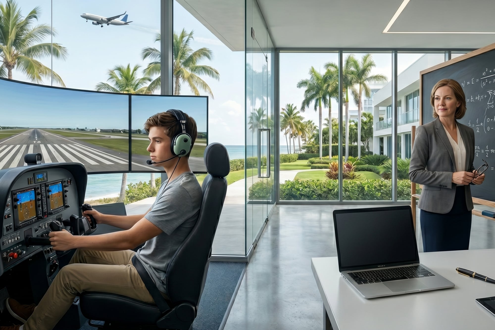 Millonarios crean escuelas privadas en Florida por falta de cupos: simuladores de vuelo y sueldos de US$80.000