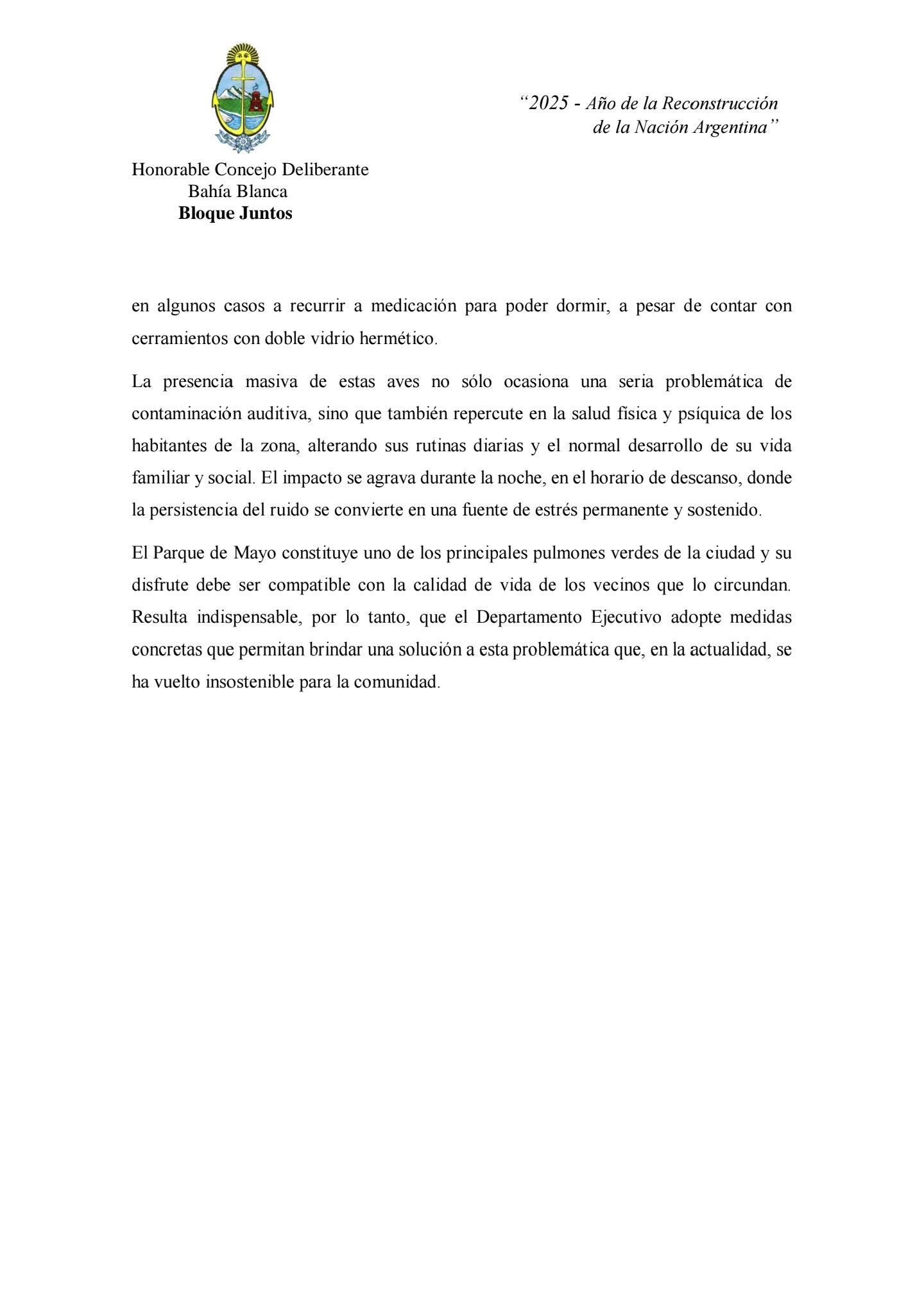 La iniciativa de Adrián Jouglard que exige una pronta solución a la problemática de la sobrepoblación de loros