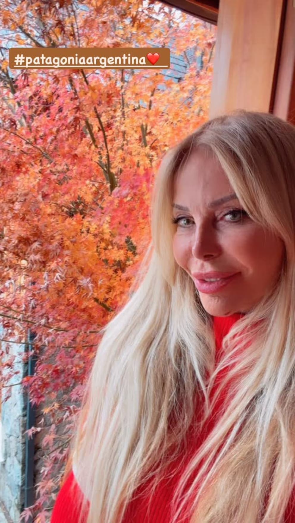 Graciela Alfano compartió imágenes de los paisajes de la Patagonia (Foto. Captura Instagram/@iconoalfano)
