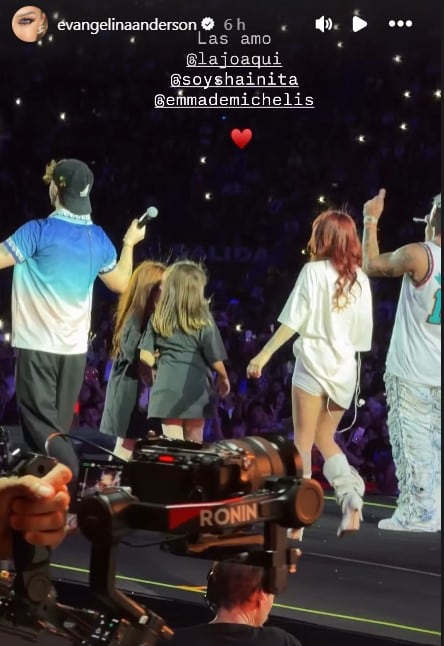 Evangelina Anderson presenció el show de Ian Lucas
