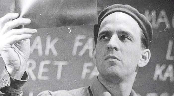 El director de cine sueco Ingmar Bergman en Estocolmo, en 1957