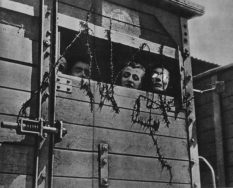 Los prisioneros de Auschwitz llegaban al lugar hacinados en vagones de tren