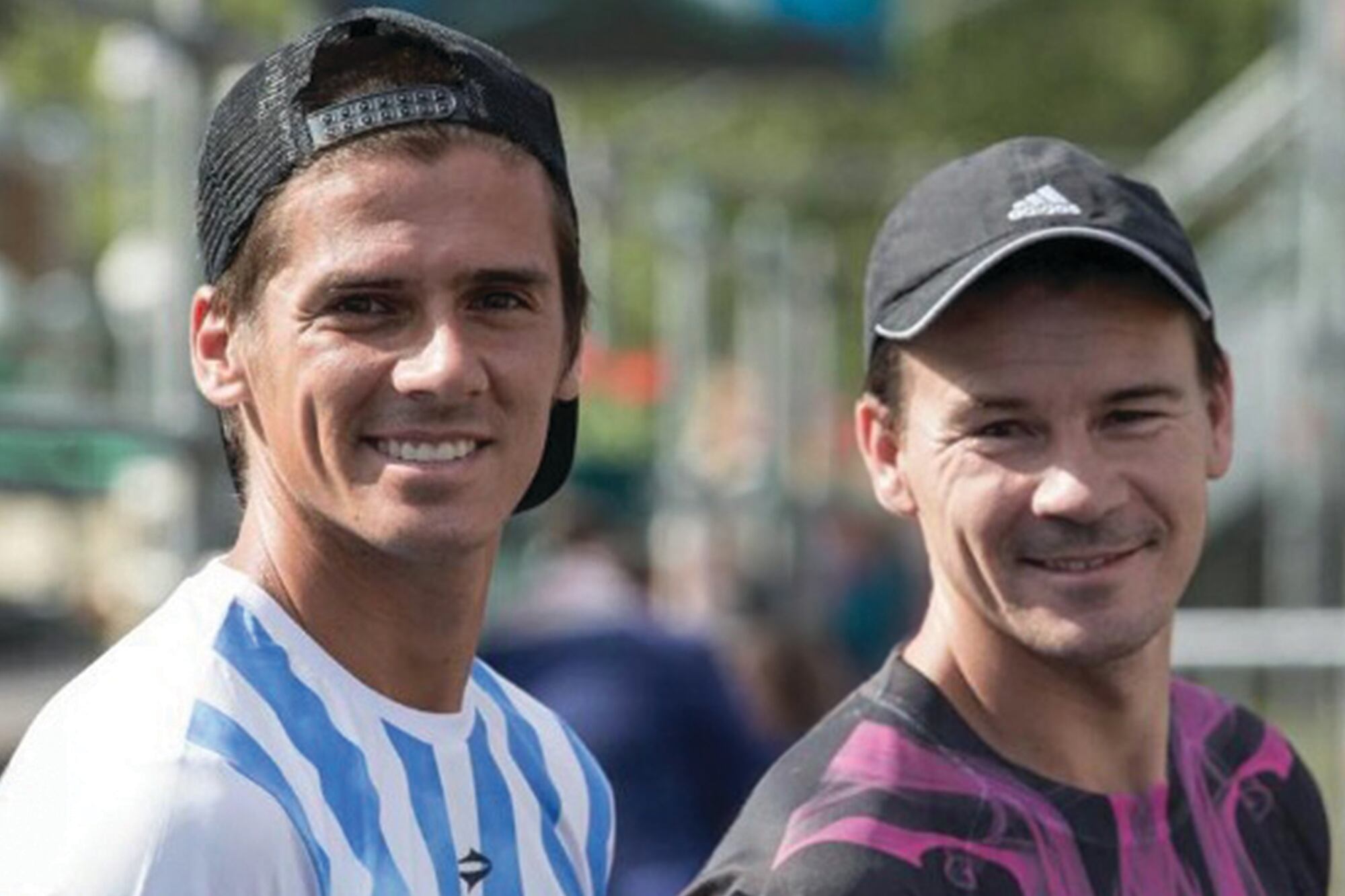 Federico junto a su hermano Guillermo Coria. En 2022,