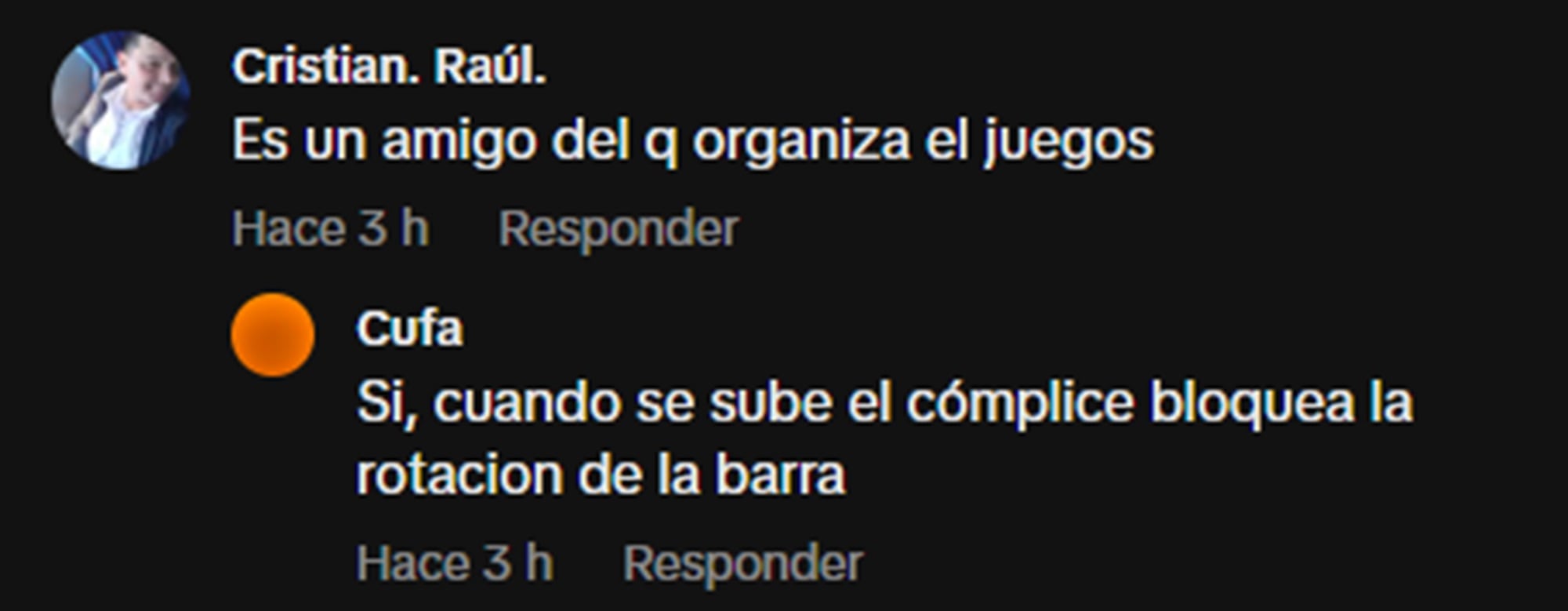 Los comentarios se encargaron de exponer el detrás de escenas del juego de la barra