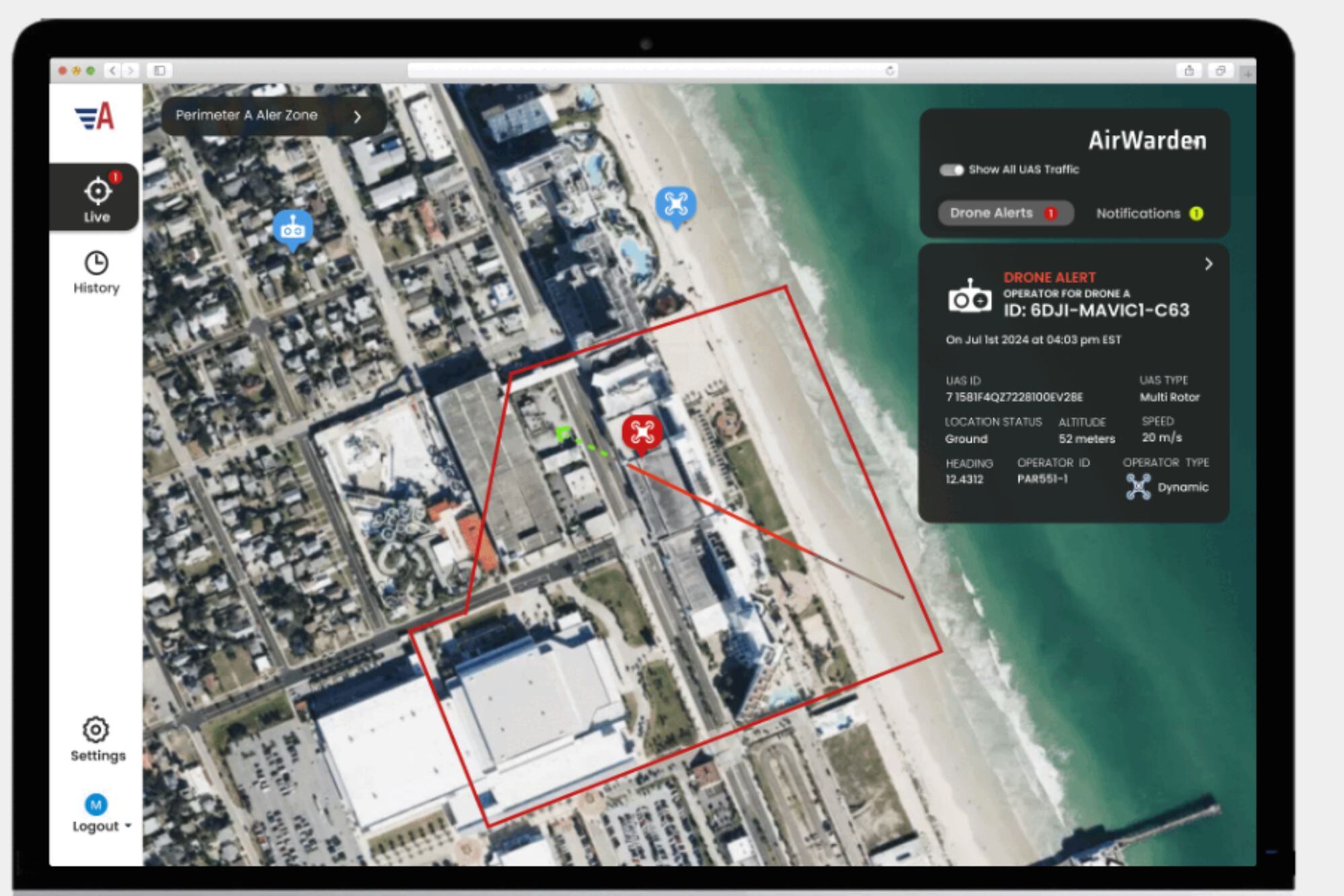 Cada vez más empresas ofrecen servicios de protección basados en tecnología y con costos adecuados al uso doméstico. (AeroDefense)