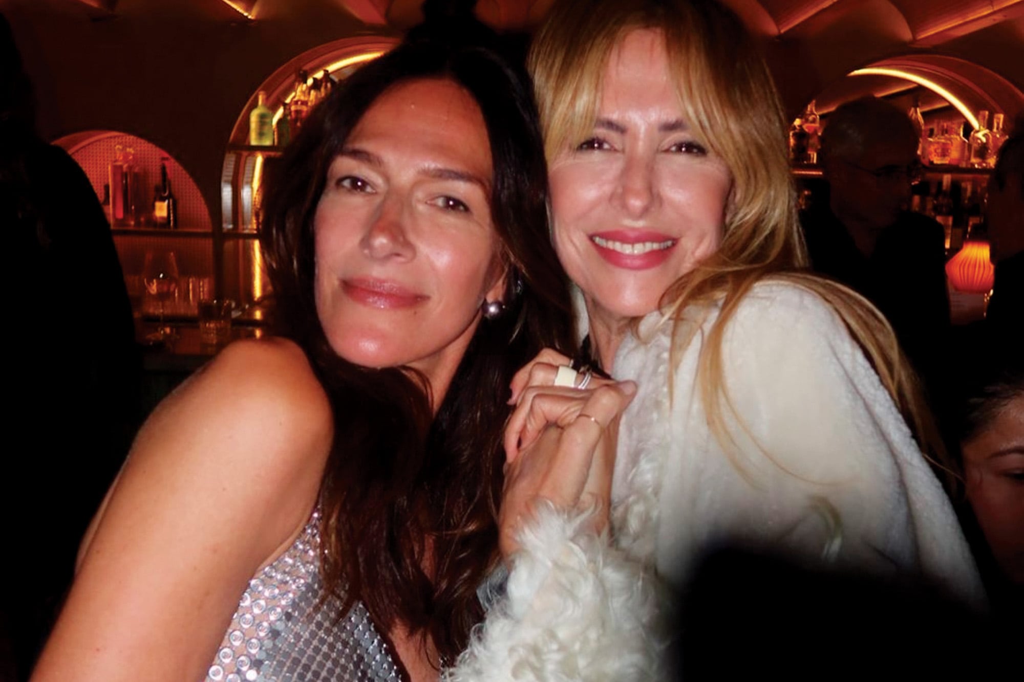 Dolores y su amiga Lala Bruzoni