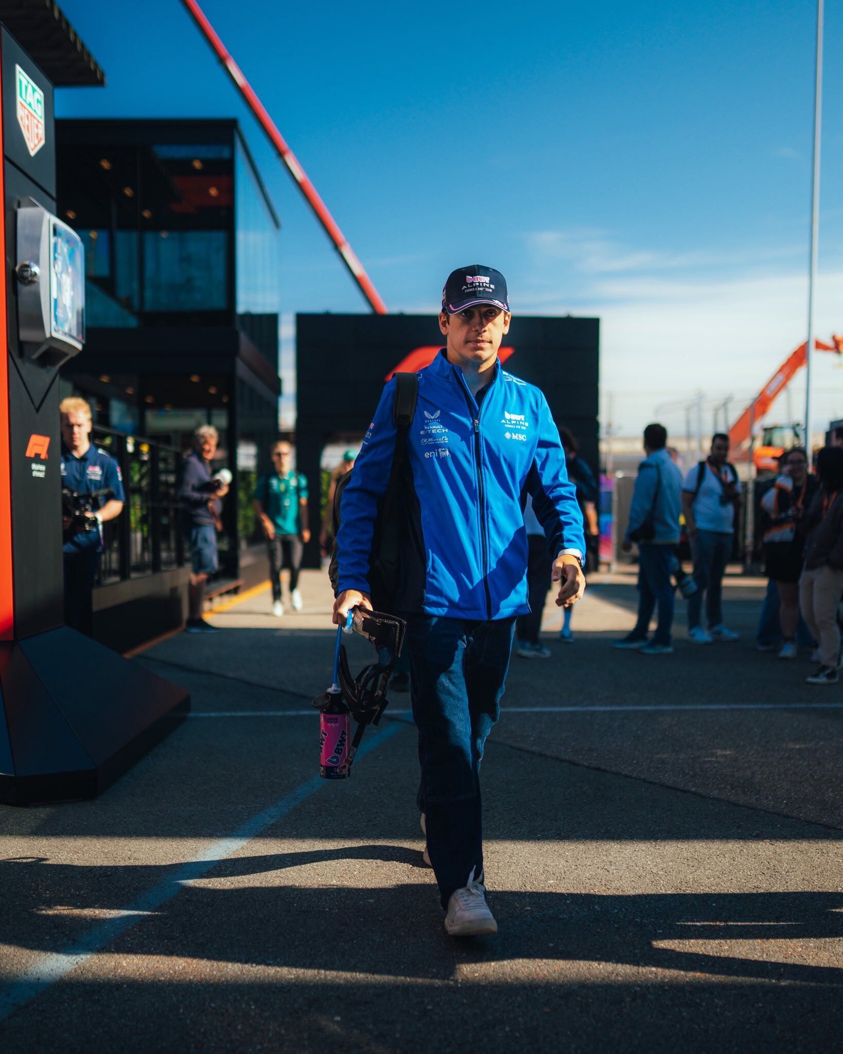 Franco Colapinto, en su llegada a Zandvoort para la primera práctica libre