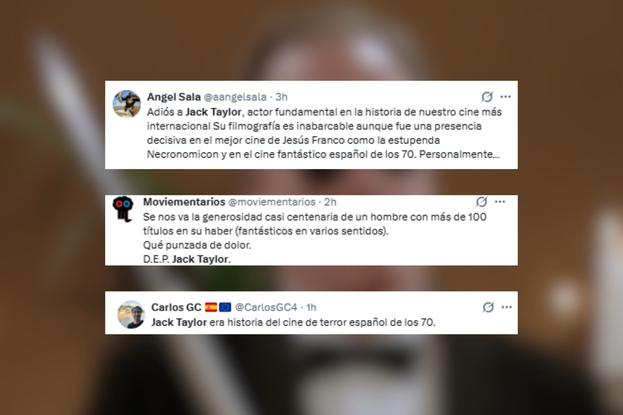Los mensajes de despedida para Jack Taylor (Foto: X)