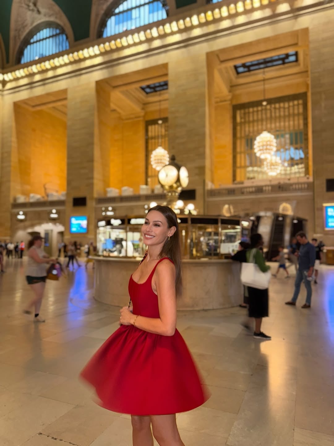 Grand Central Terminal, fue uno de los sitios que visitaron (Foto: Instagram @pampitaoficial)