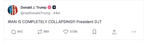 El posteo de Trump