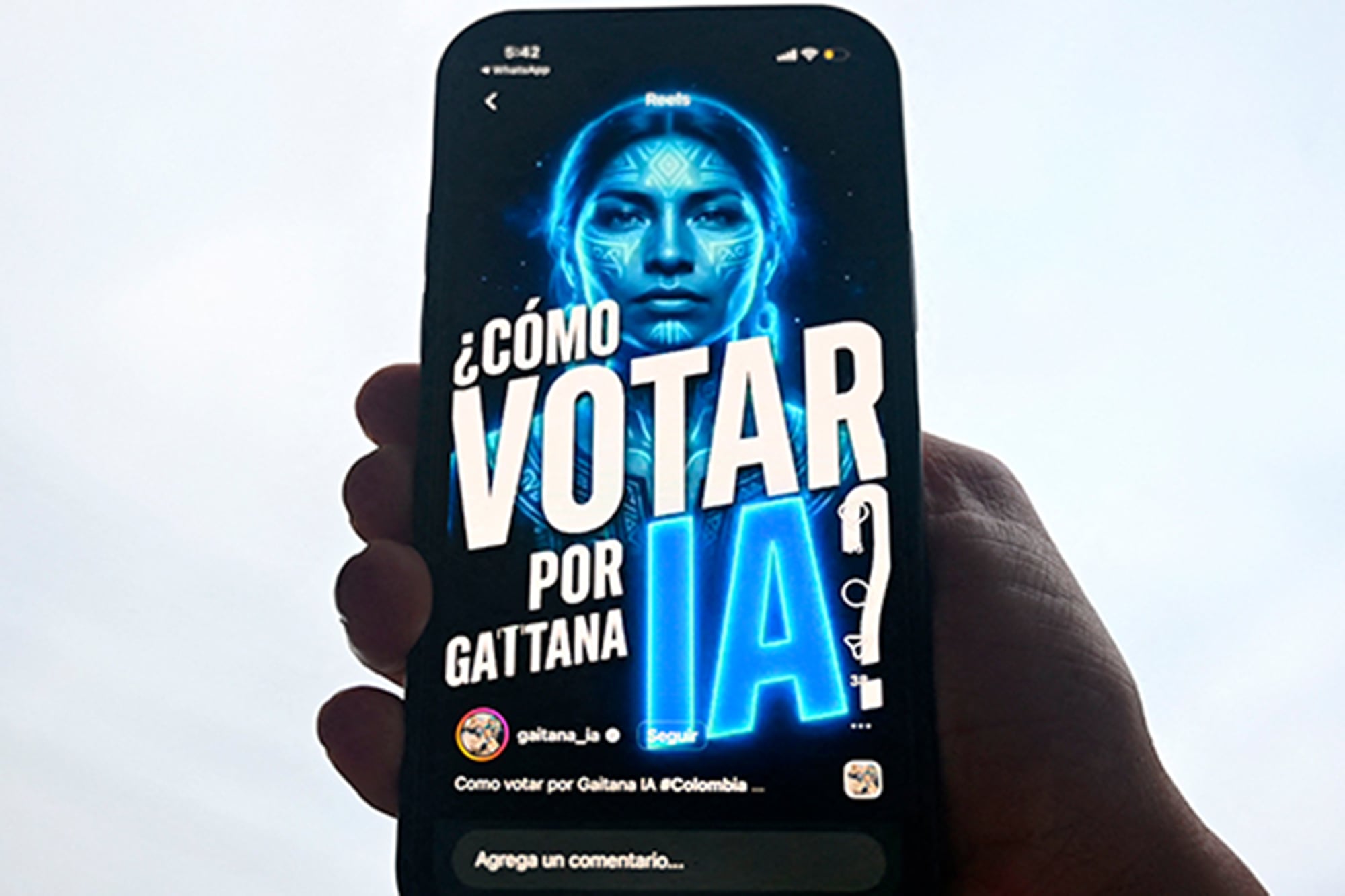 Legalmente se trata de un candidato que hace campaña a través de la inteligencia artificial