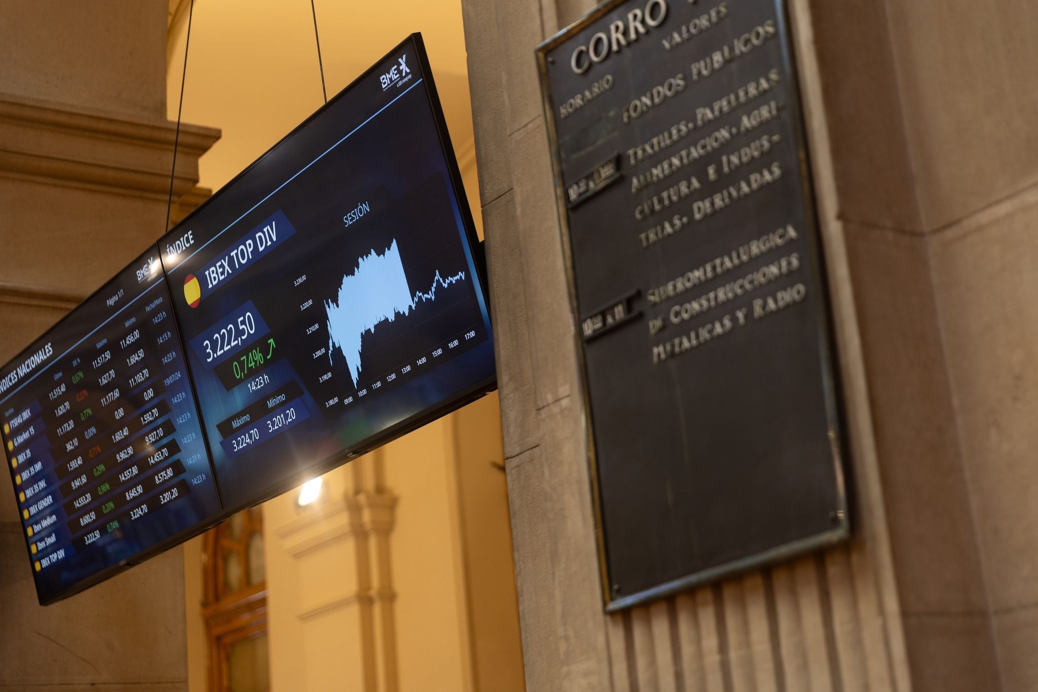 El IBEX 35 abrió el lunes con pérdidas (imagen de archivo)