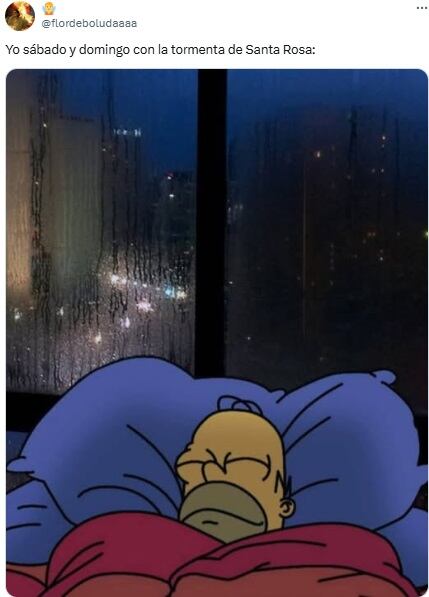 Meme de Santa Rosa con la imagen de Homero Simpson