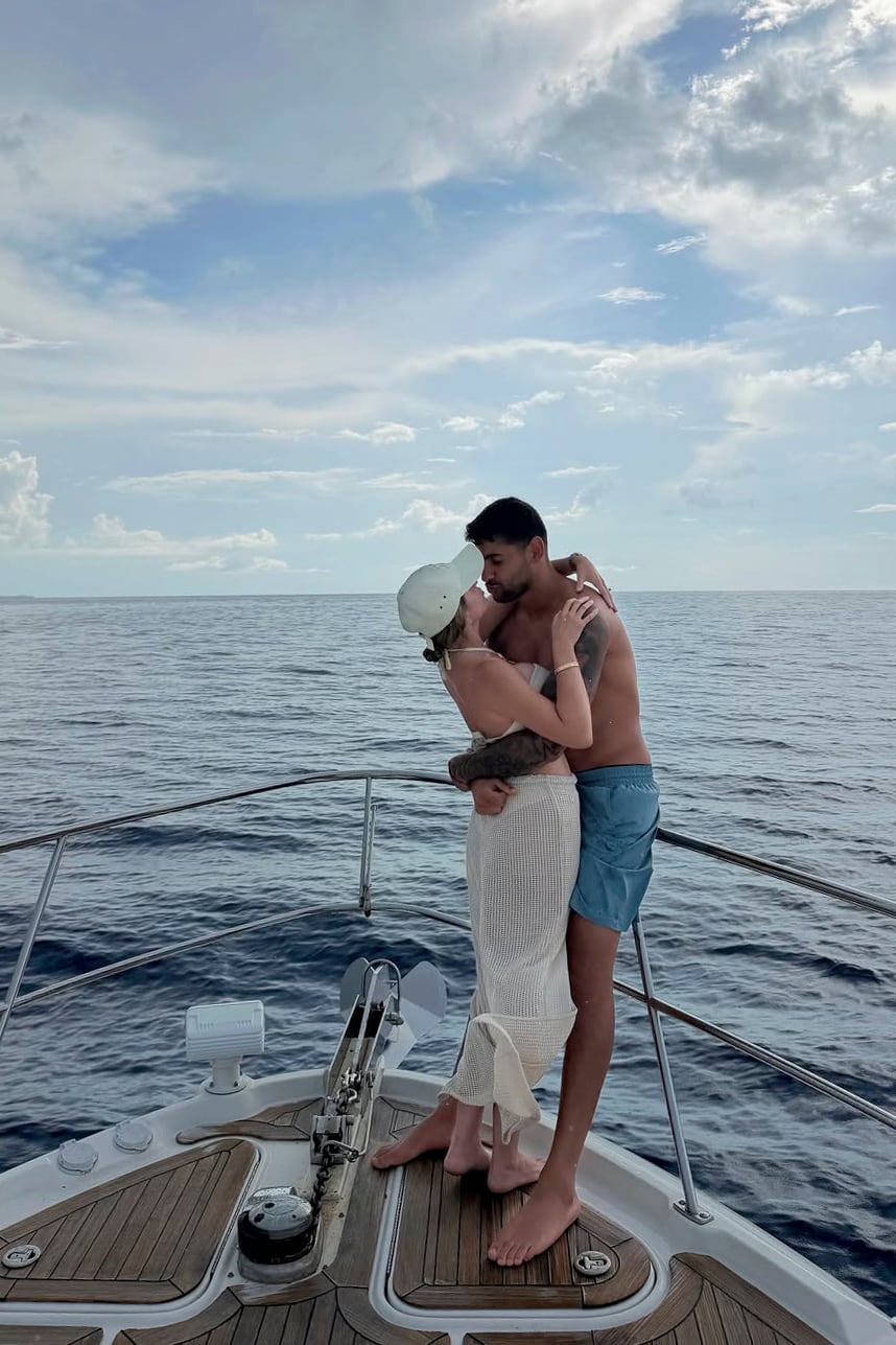 A bordo de un gran barco, el