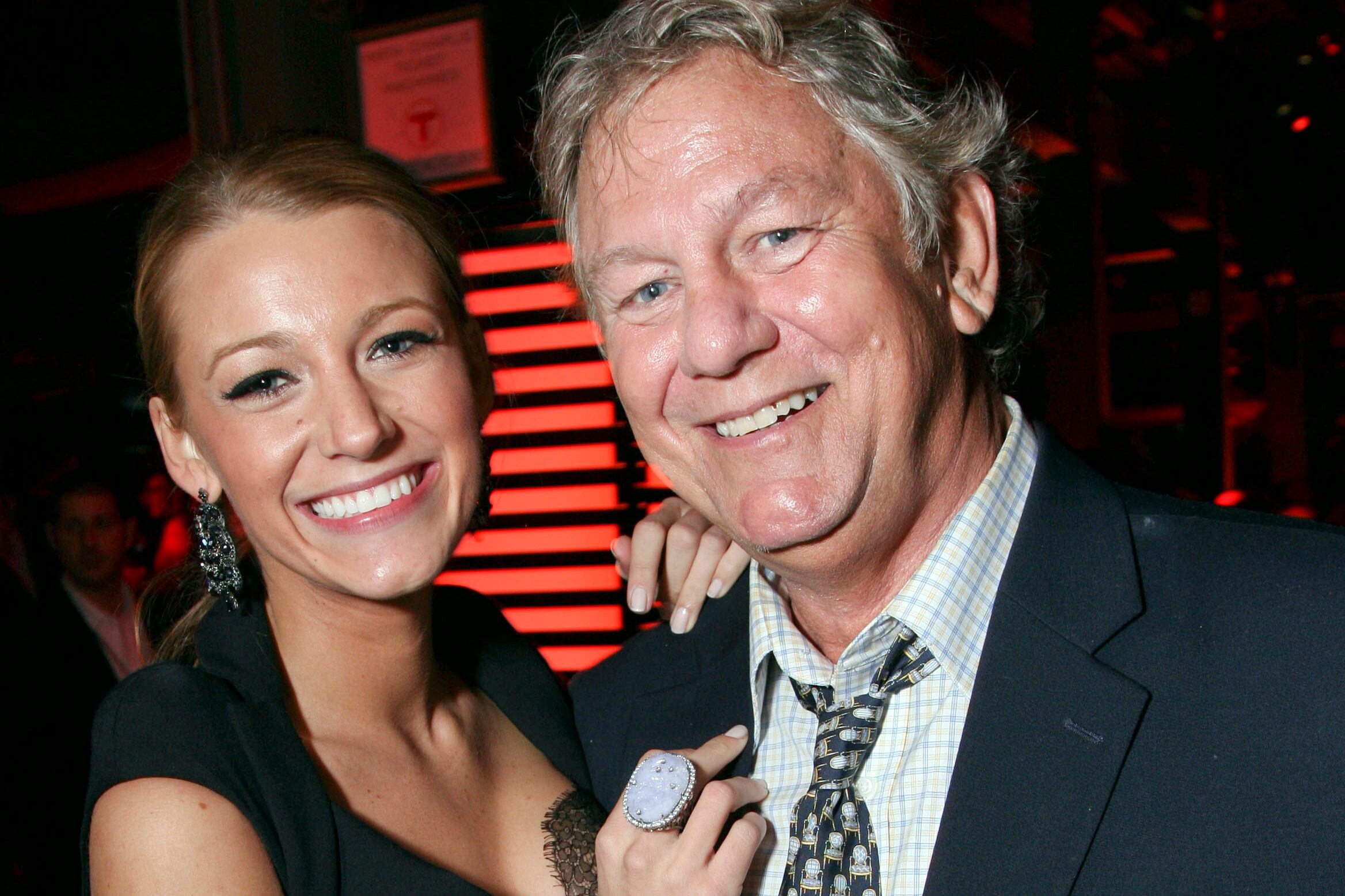 Blake junto a su padre, Ernie Blake, fallecido en 2021