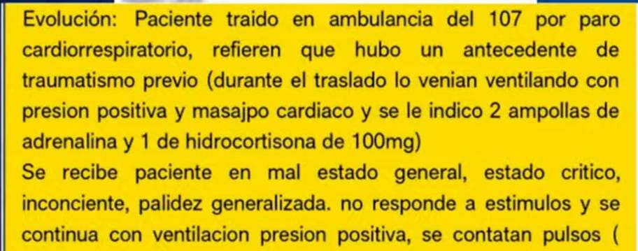 Un informe médico reveló que Ángel sufrió un golpe en la cabeza antes de morir.