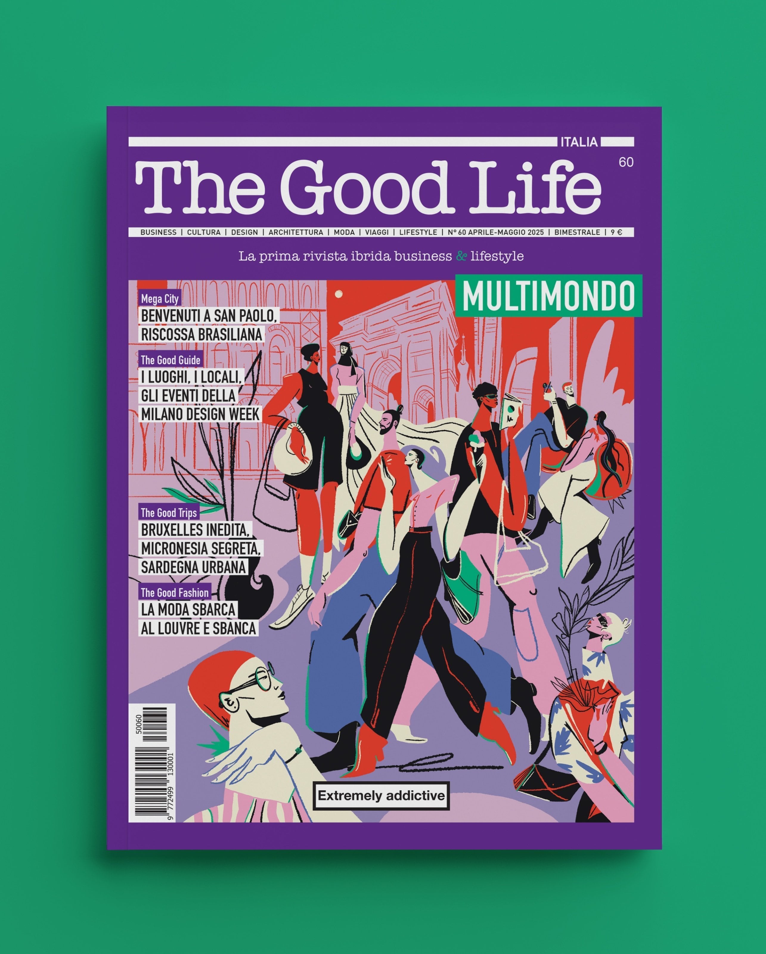 Portada de The good life italia, dedicada al diseño en el Salone Internazionale del Mobile de Milán