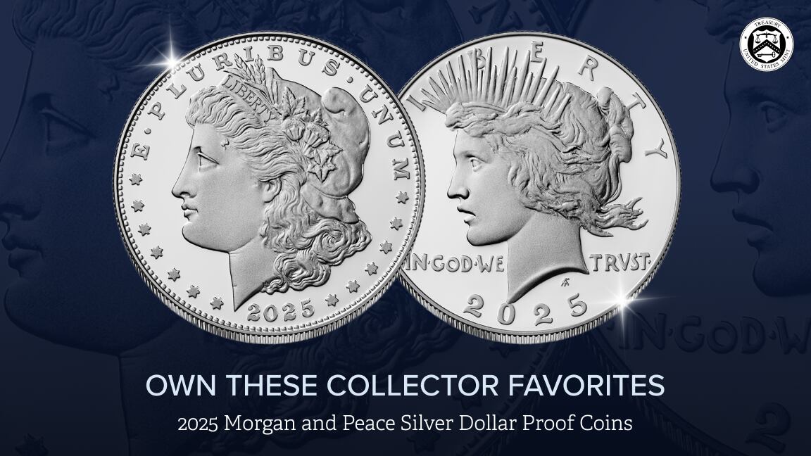 Los dólares de plata Morgan and Peace también cuestan US$95 (Facebook/United States Mint)