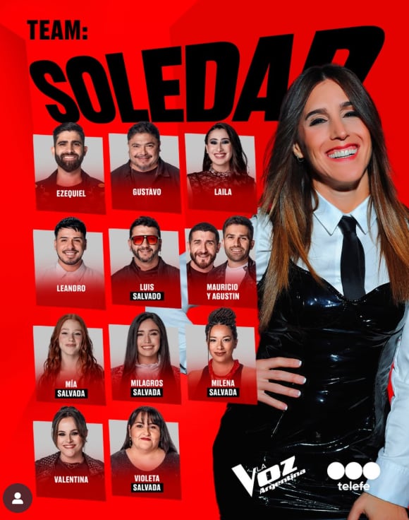 Así quedó el equipo de Soledad Pastorutti