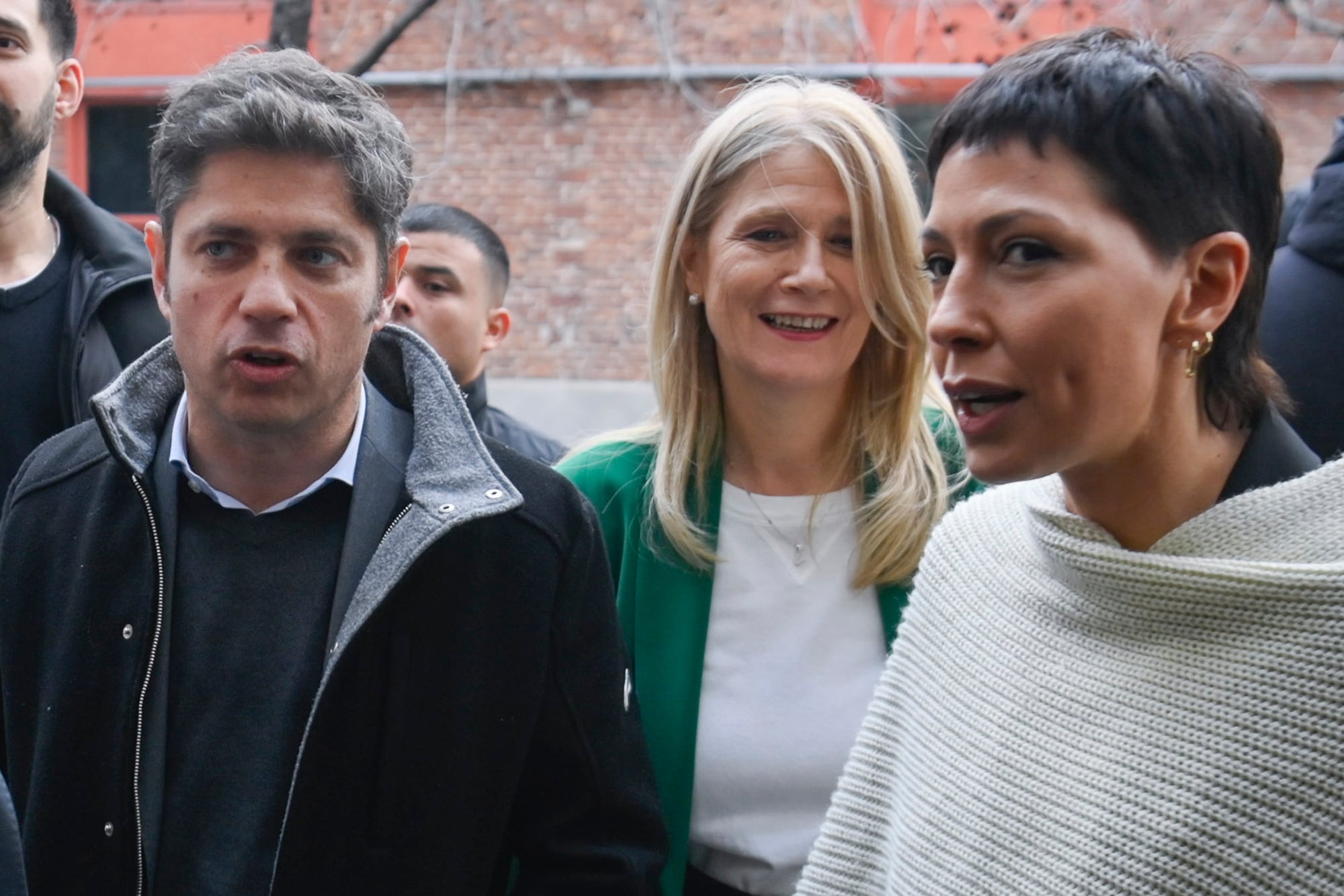 Kicillof, Magario y Mendoza, en Quilmes