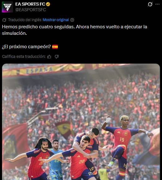 Dieron los nombres de los últimos cuatro campeones del mundo y ahora auguran que España será el ganador del Mundial 2026.