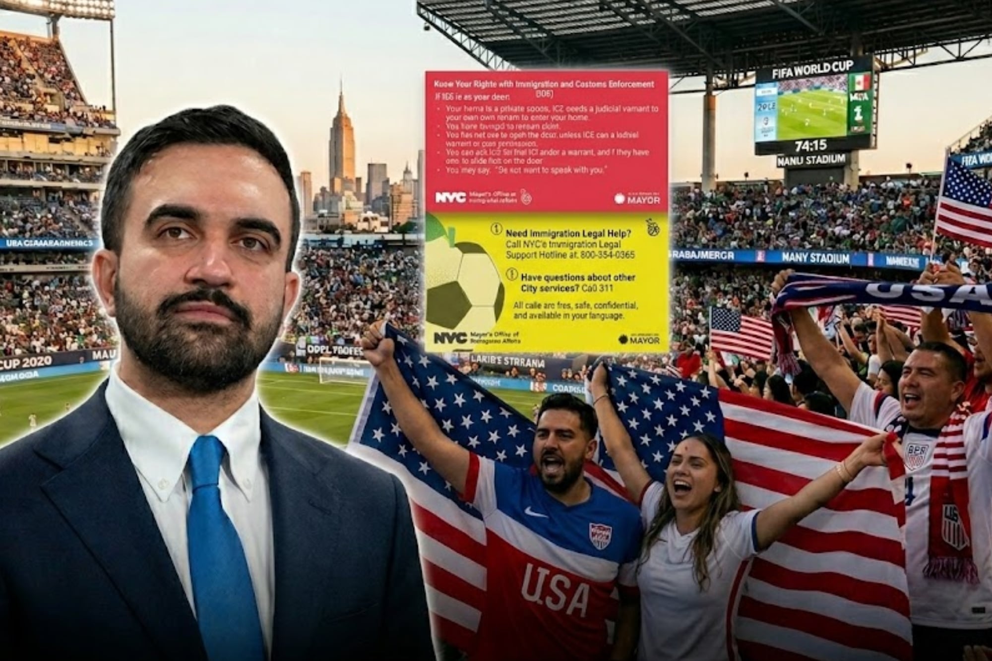 Qué son las tarjetas amarillas y rojas que Nueva York entrega a migrantes durante el Mundial 2026