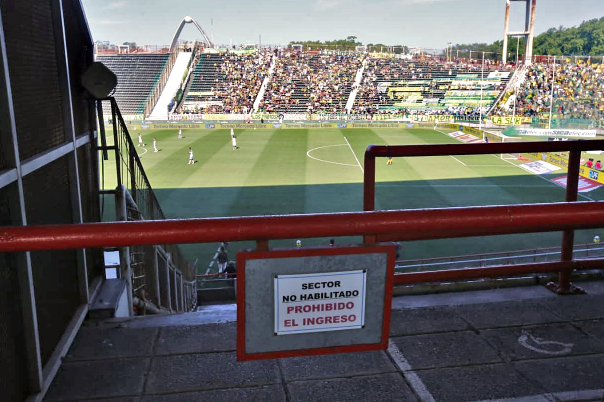 El sector de prensa del Minella, cerrado por problemas edilicios