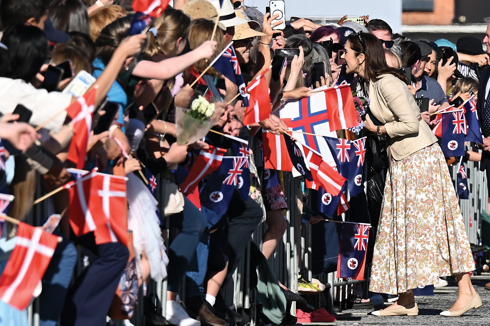 Mary se reencuentra con la gente de Hobart, Tasmania, la ciudad donde
nació hace 54 años