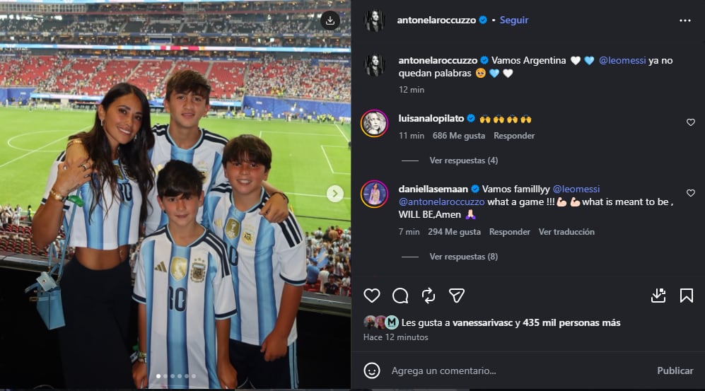 El sentido mensaje de Anto Roccuzzo a Lionel Messi