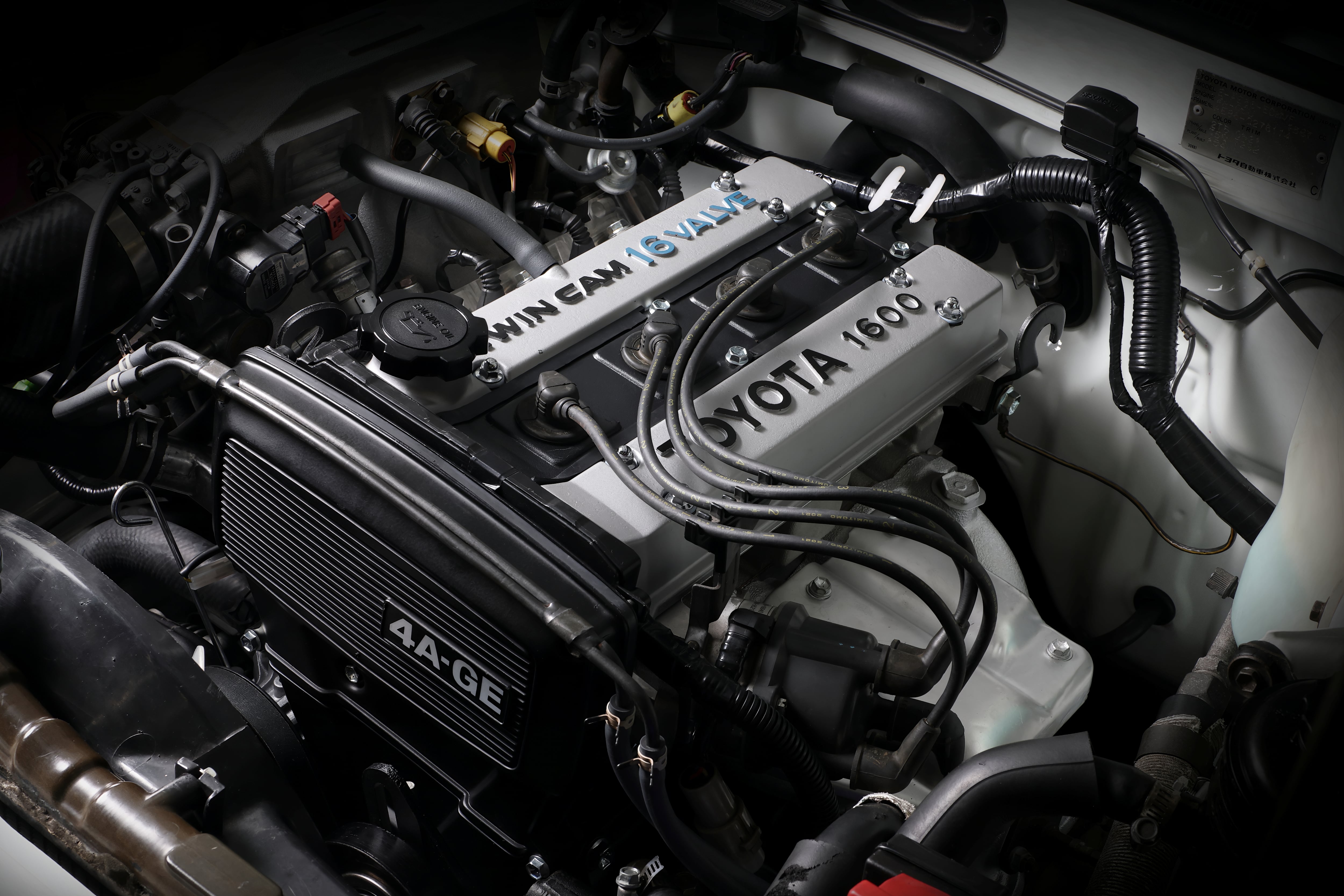El motor 4A-GE utilizado por el célebre AE86