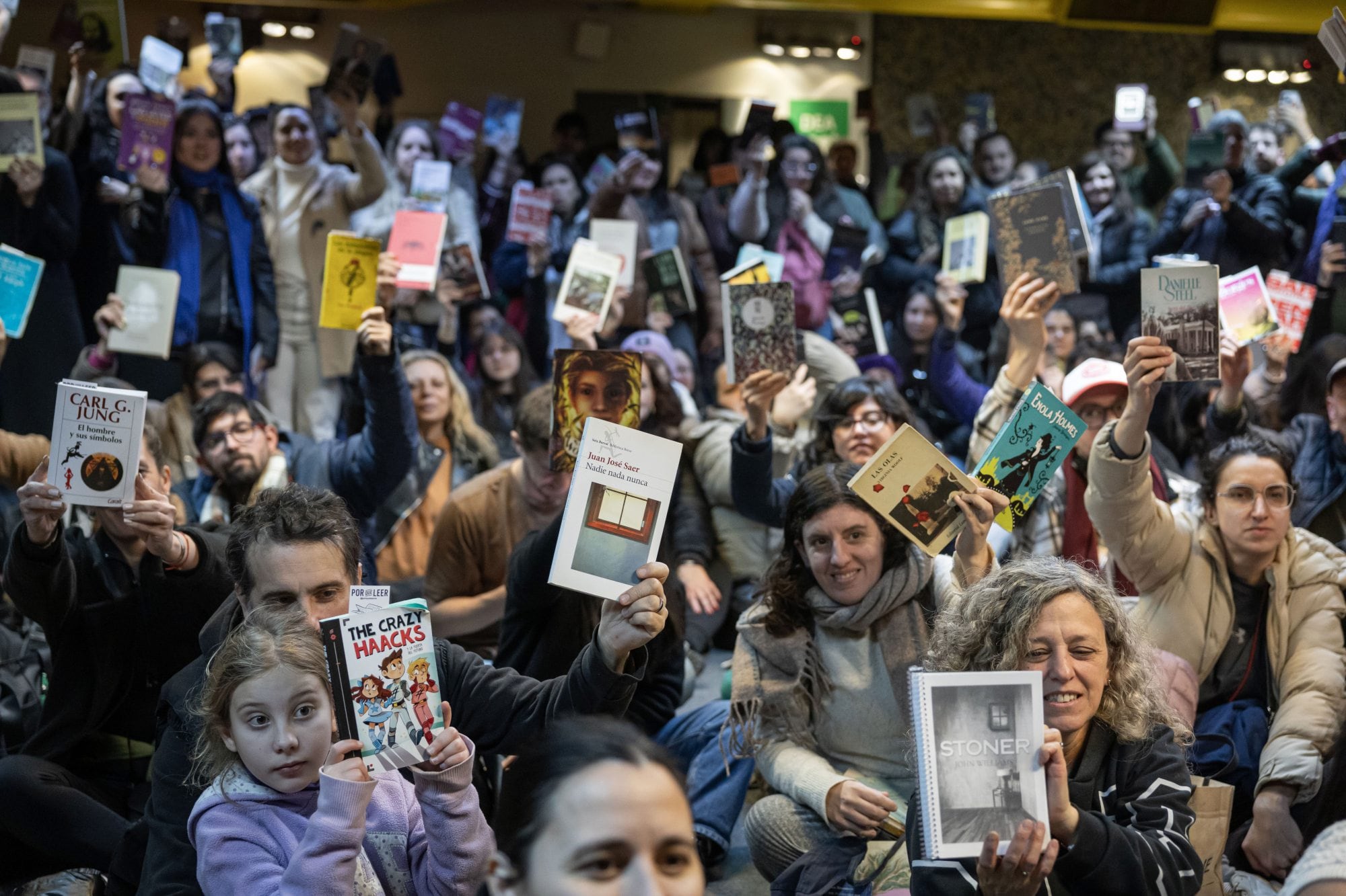 Durante el recorrido también fue posible intercambiar libros