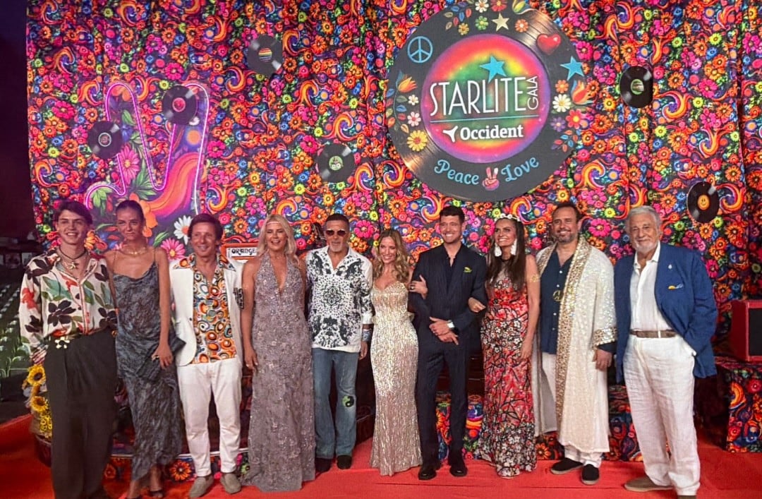 Valeria Mazza y Alejandro Gravier también dijeron presente en el gran evento que se realizó en España (Foto: Instagram @michaelbuble)