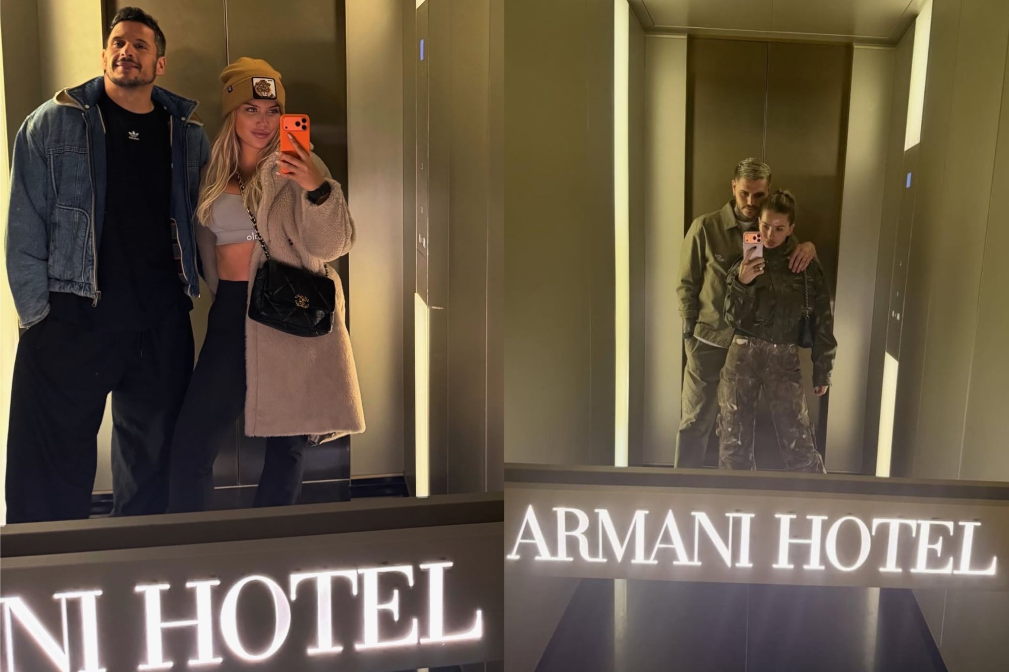 La escapada romántica de Wanda Nara y Martín Migueles a Milán: hotel de lujo, compras y un palito para Mauro Icardi 14 Migueles y Nara se hospedaron en el mismo hotel que eligieron en el pasado Mauro Icardi y la China Suárez y hasta se sacaron una foto en el mismo ascensor (Foto: Instagram)