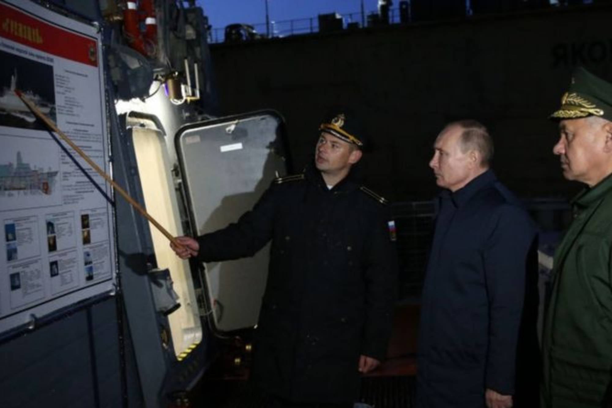 Vladimir Putin en una visita a Kaliningrado