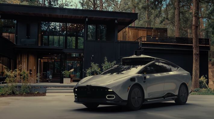 El Tensor Robocar tiene cientos de sensores, micrófonos y cámaras y saldrá a la venta en 2026 (YouTube/@Tensor)