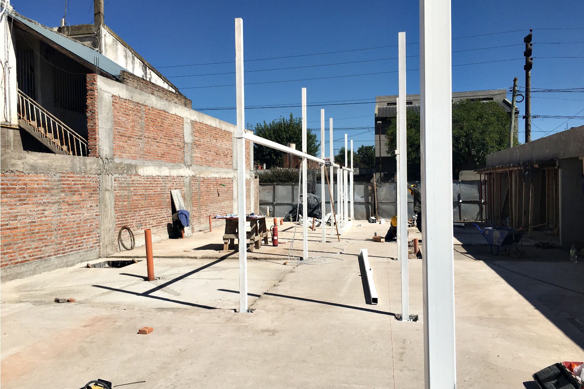 Un centro de desarrollo infantil en Ituzaingó, provincia de Buenos Aires, cuyo financiamiento para construcción se encuentra interrumpido.