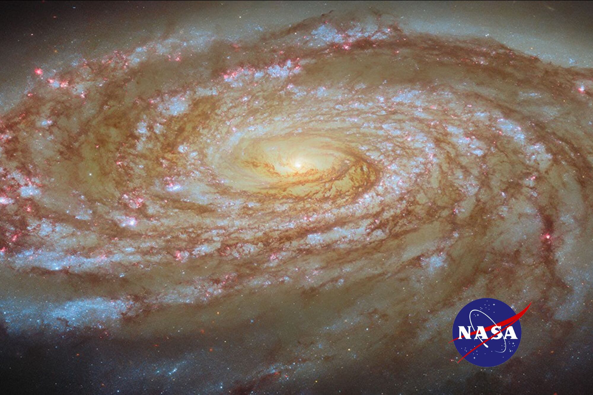 La NASA capta una galaxia espiral que alberga un agujero negro supermasivo en su viaje hacia el Cúmulo de Virgo