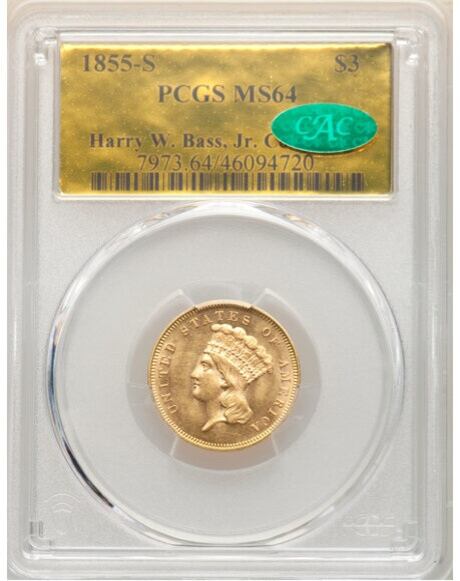 La pieza es una de las pocas conocidas en el grado MS64, lo que describe su buen estado de conservación