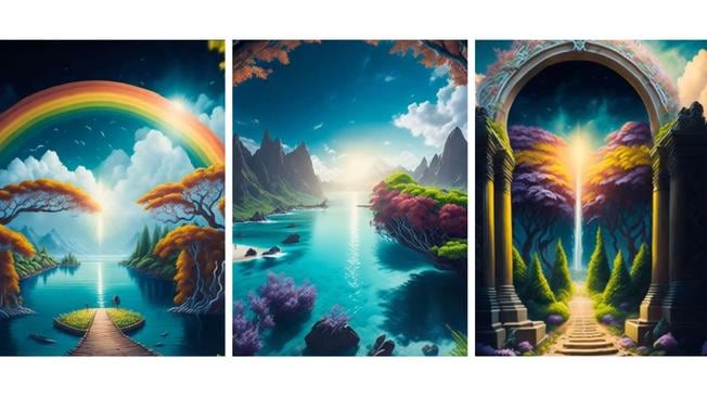 ¿Cómo es el lugar donde se Dios según la plataforma Midjourney?