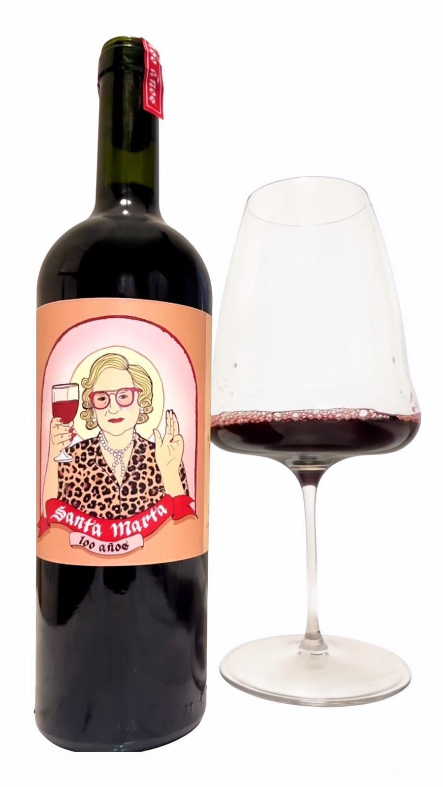 El vino Santa Marta es un Malbec 2023 propio del Valle de Uco, Mendoza