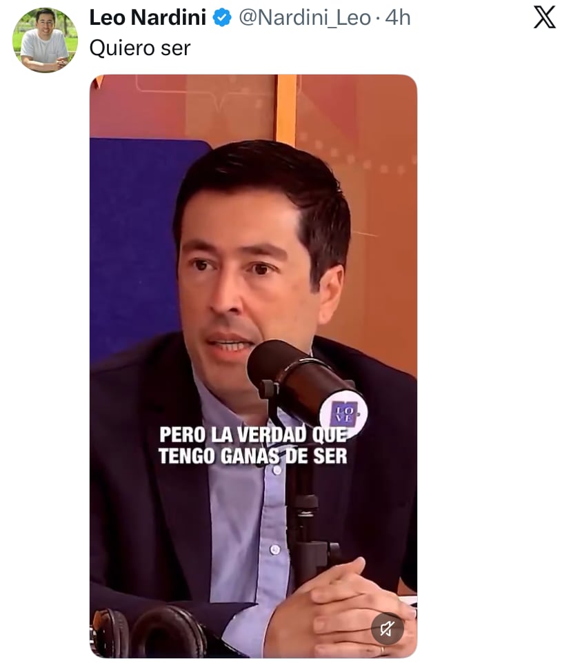 El posteo de Nardini