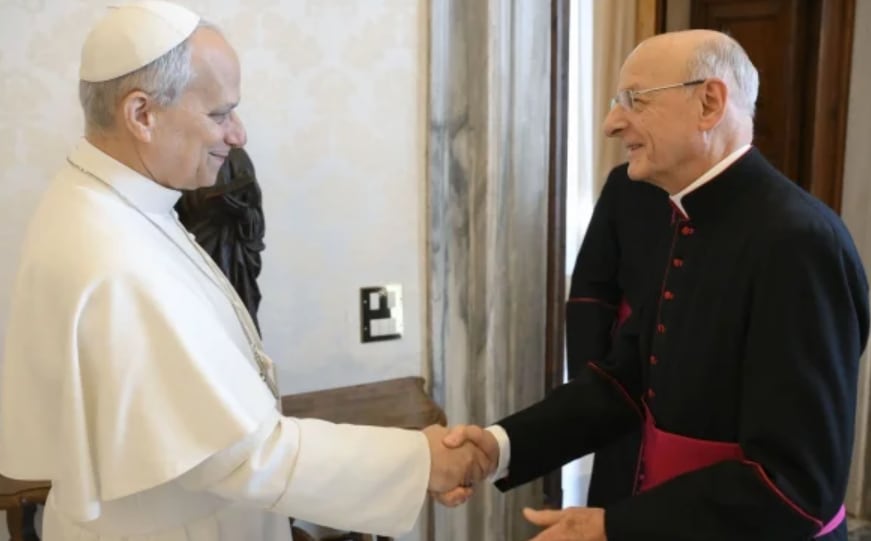 El Papa junto al líder del Opus Dei, Fernando Ocáriz