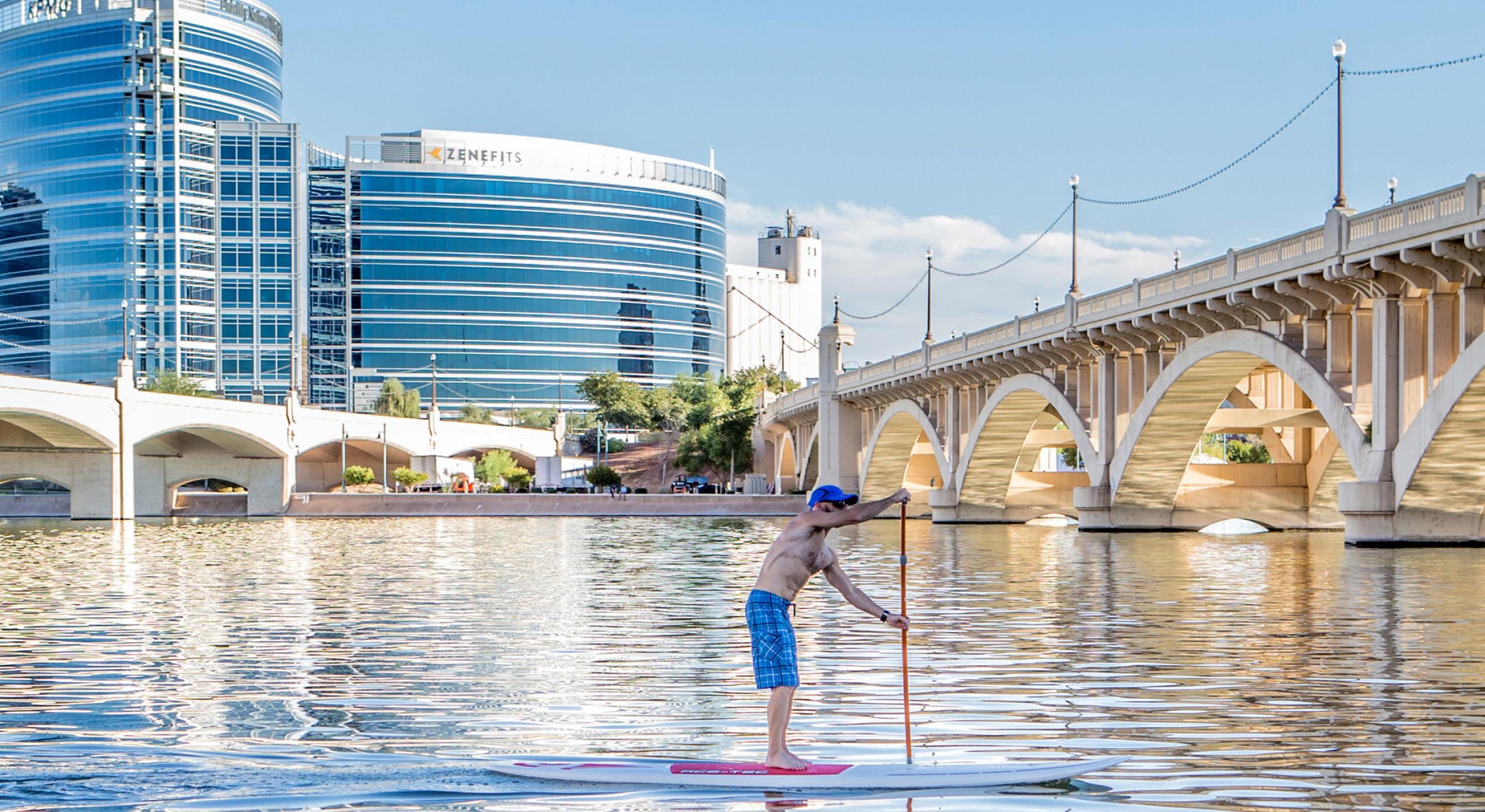 El Lago de Tempe es un atractivo turístico y recreativo (Oficina de Turismo de Tempe)