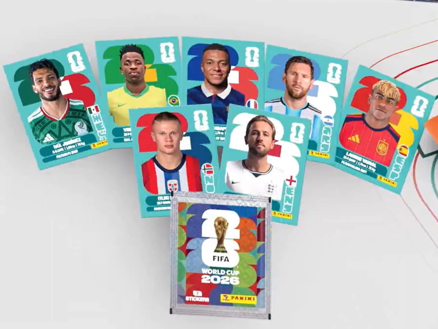 Así son las figuritas del álbum del Mundial 2026 de Panini