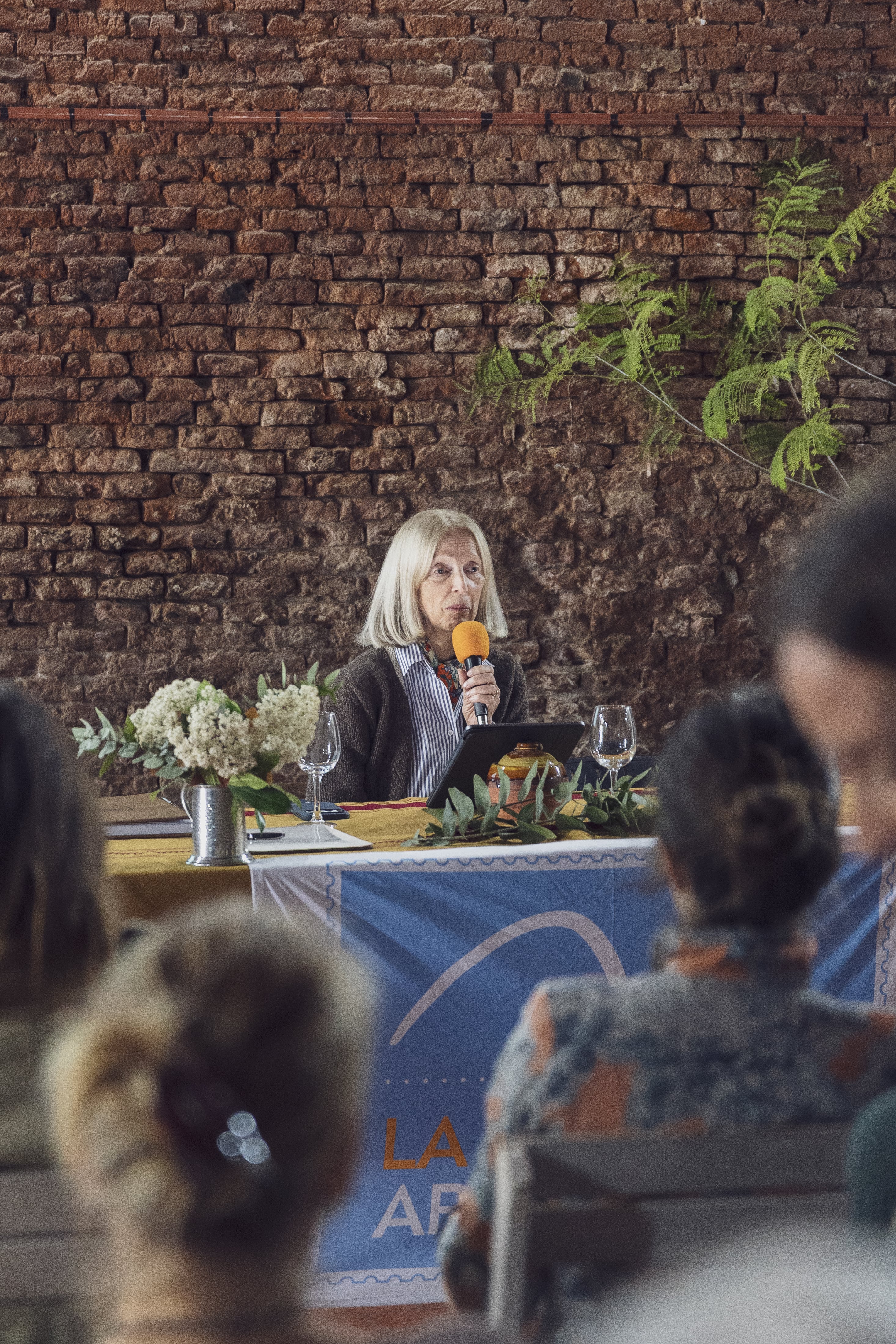 Maita Barrenechea en la presentación de La Promesa Arequera.