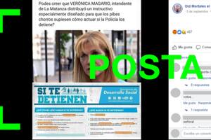 Es verdadero que Magario distribuyó entre presos folletos sobre sus derechos