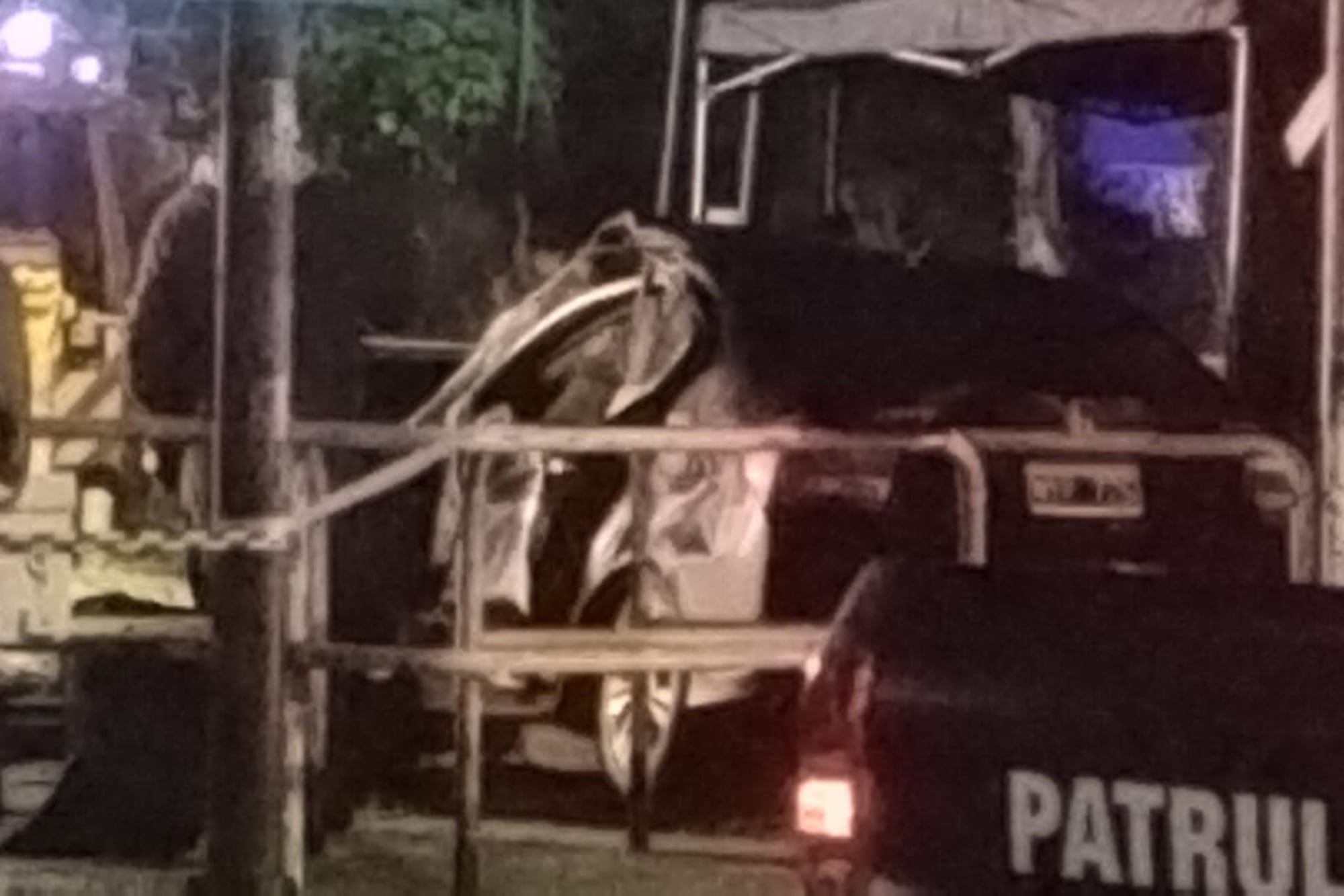 La Policía peritó el lugar del accidente