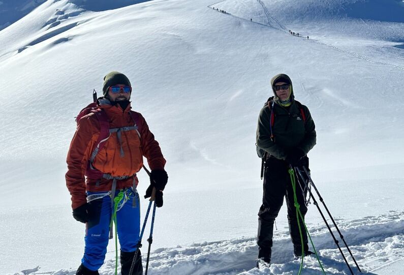 Nicolás Benedetti, el guía que murió en los Alpes.